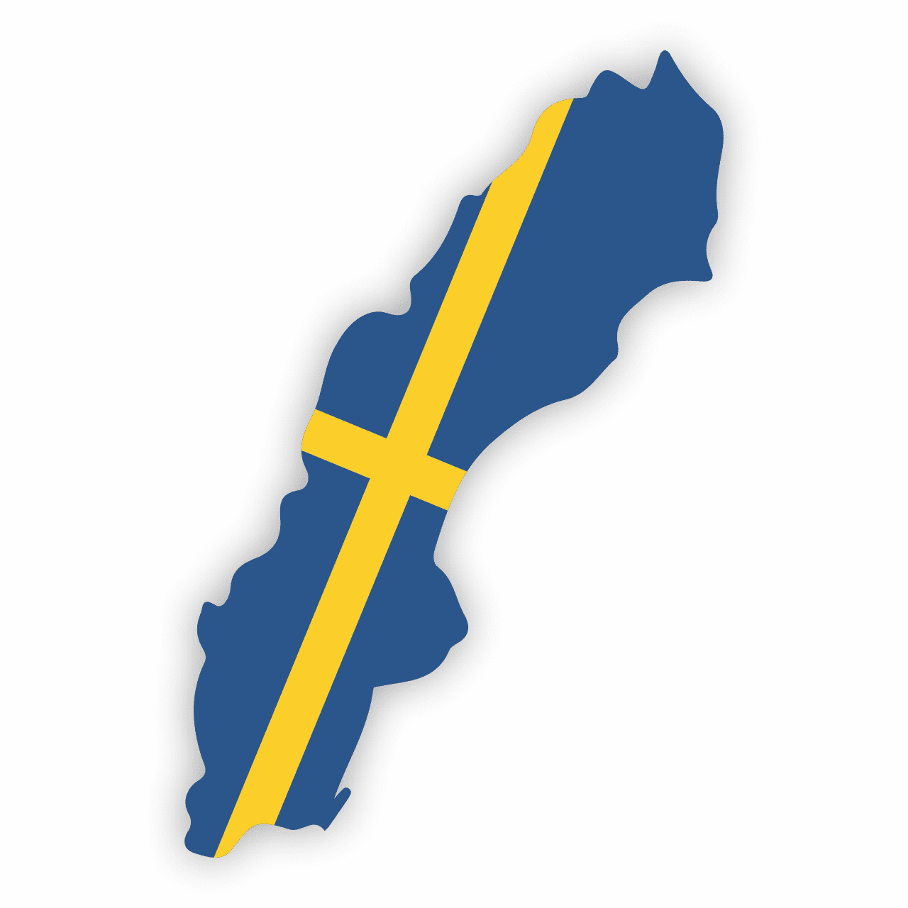 Sweden Flag Map - Gaming Associates is approved in over 40 jurisdictions, providing compliance regulatory, testing and certification services internationally.