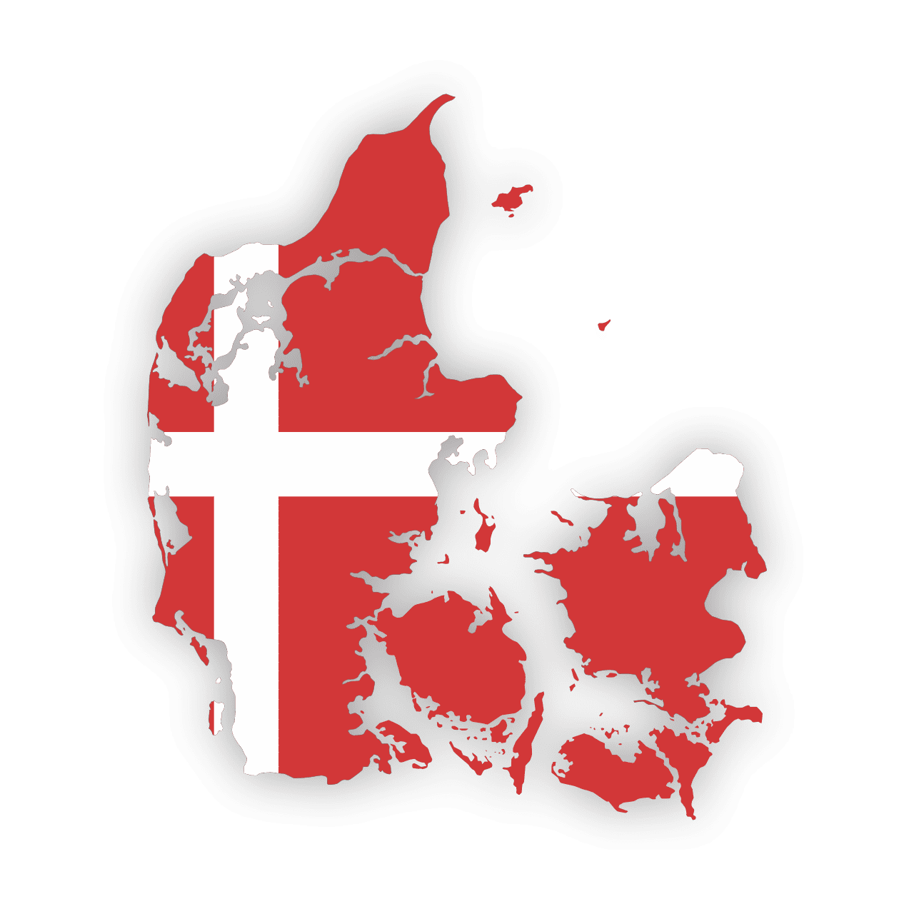 Denmark Flag Map - Gaming Associates is approved in over 40 jurisdictions, providing compliance regulatory, testing and certification services internationally.