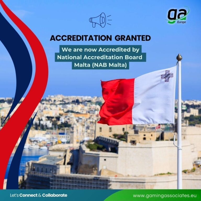 Gaming Associates Approved by the Malta - Gaming Associates is ISO/IEC Accredited: A certified testing lab for compliance & regulatory assessments in the online gaming industry.